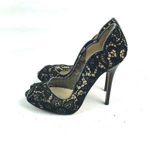 Jimmy Choo Hidden Heels Lace Pumps